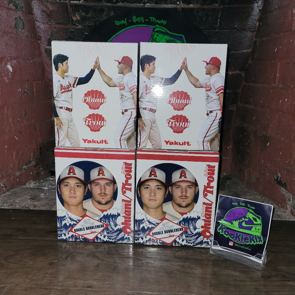Ohtani and Trout Double Bobblehead